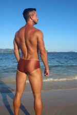 Sunga brilho marrom jotape beachwear