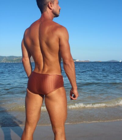 Sunga brilho marrom jotape beachwear