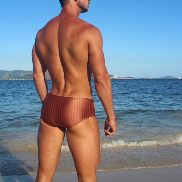 Sunga brilho marrom jotape beachwear