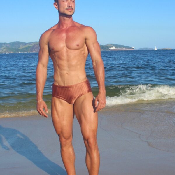 Sunga Brilho Marrom